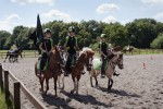 Das Mounted Games Team beim Aufmarsch